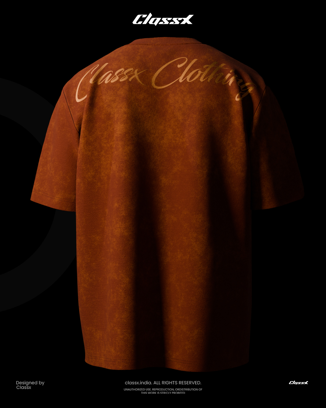 ORANGE DUST OVERSIZED T-SHIRT 
